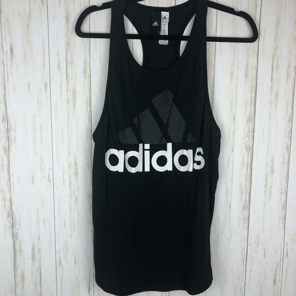 adidas Tops - Adidas black and white logo tank